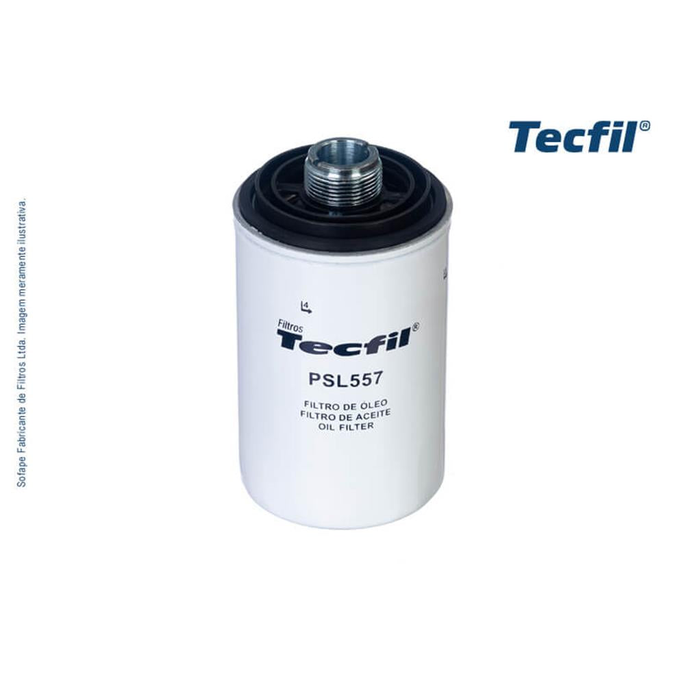 Filtro de Óleo Tecfil PSL557 VW Fusca/Passat/Tiguan/Eos/Jetta, Audi A4 Avant/A4/Q5/A3/Q3/TT/Tts