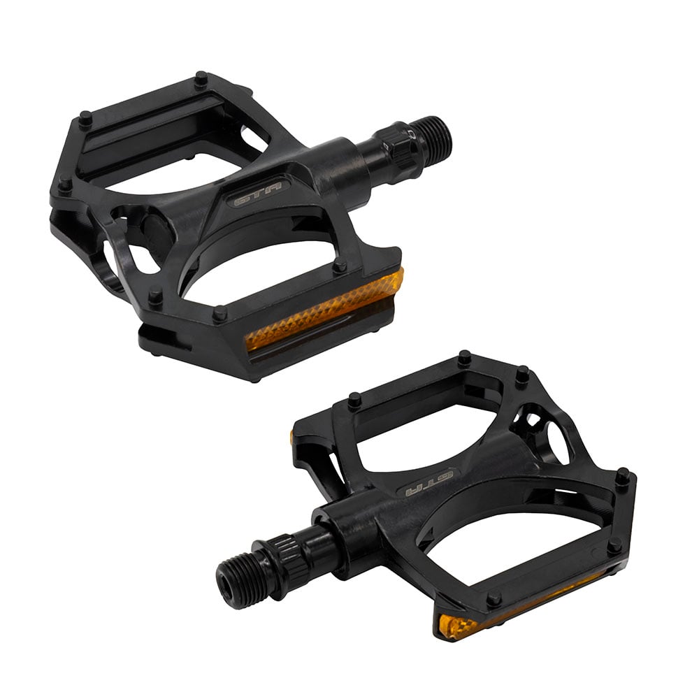 Pedal 9/16 plataforma alumínio preto com bucha du
