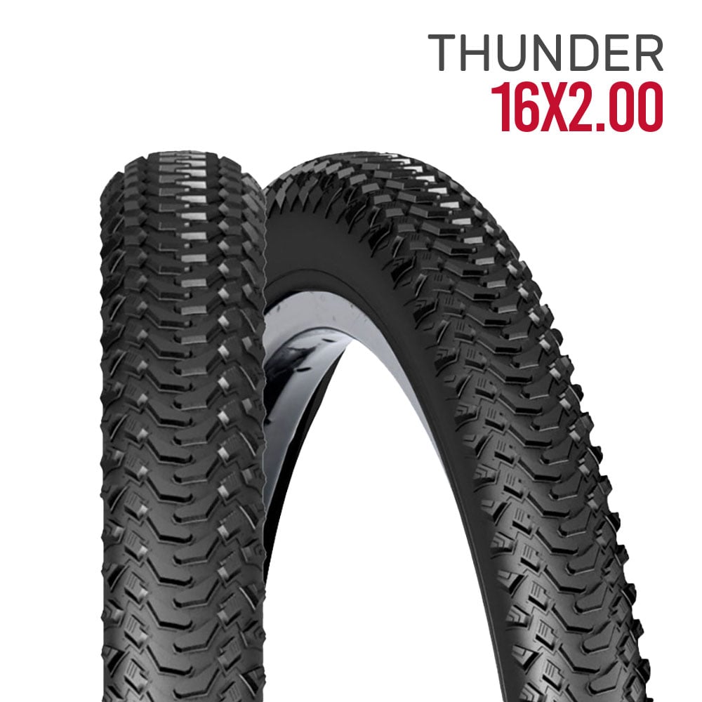Pneu 16 x 2.00 thunder preto