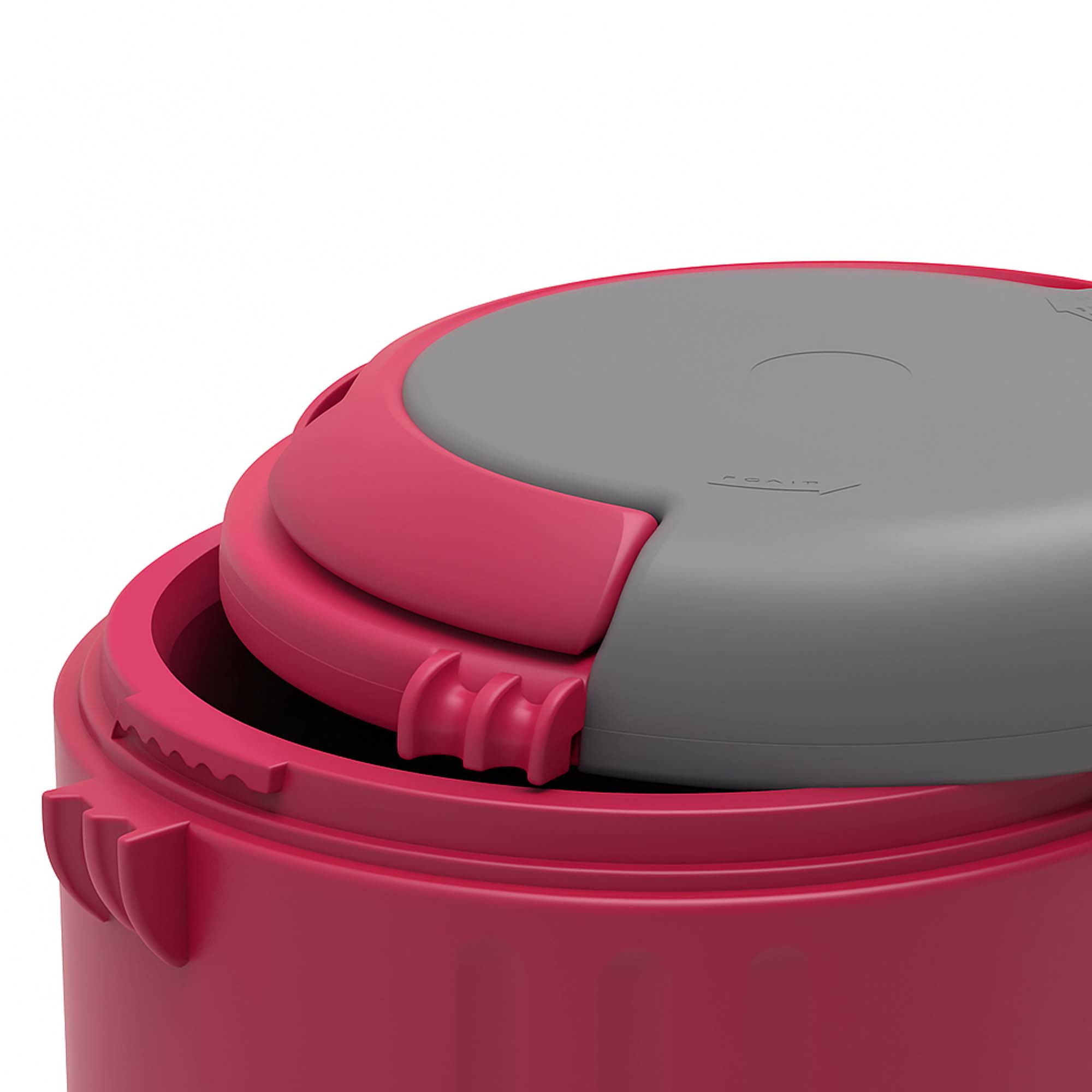 MARMITA PLUS 1,5L DUPLO VERMELHA