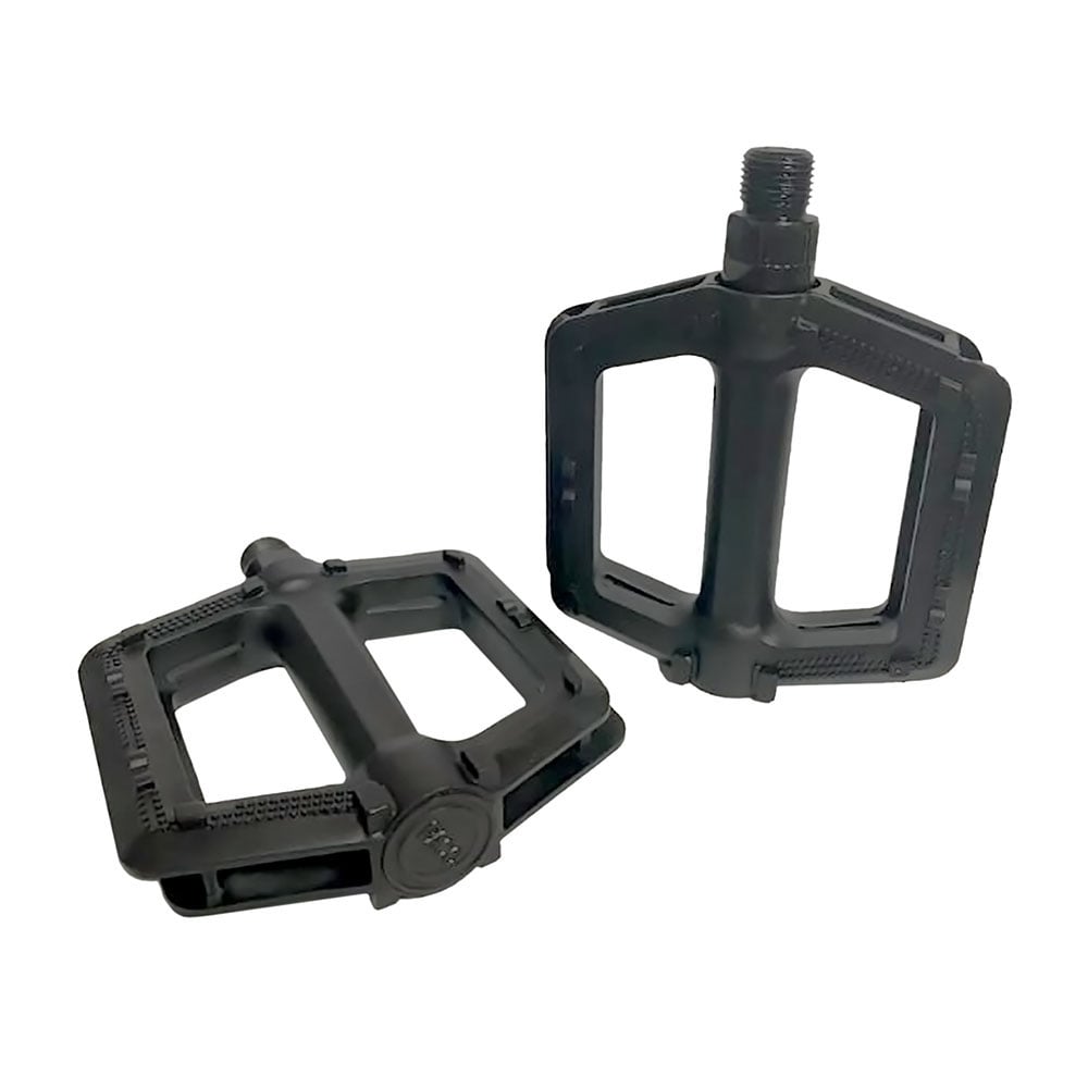 Pedal 9/16 plataforma nylon preto sem esfera