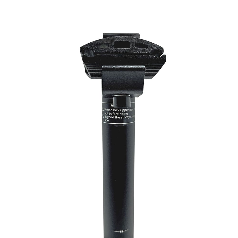 Canote de selim alumínio 27.2 x 350mm preto sem logo - Embalagem Linha de Montagem – foto 2