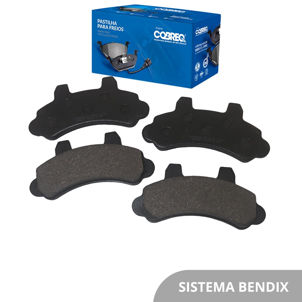 Pastilha de Freio Cobreq N-330 GM Bonanza/C-20/Veraneio/A-20/D-20/Silverado, Ford F-1000