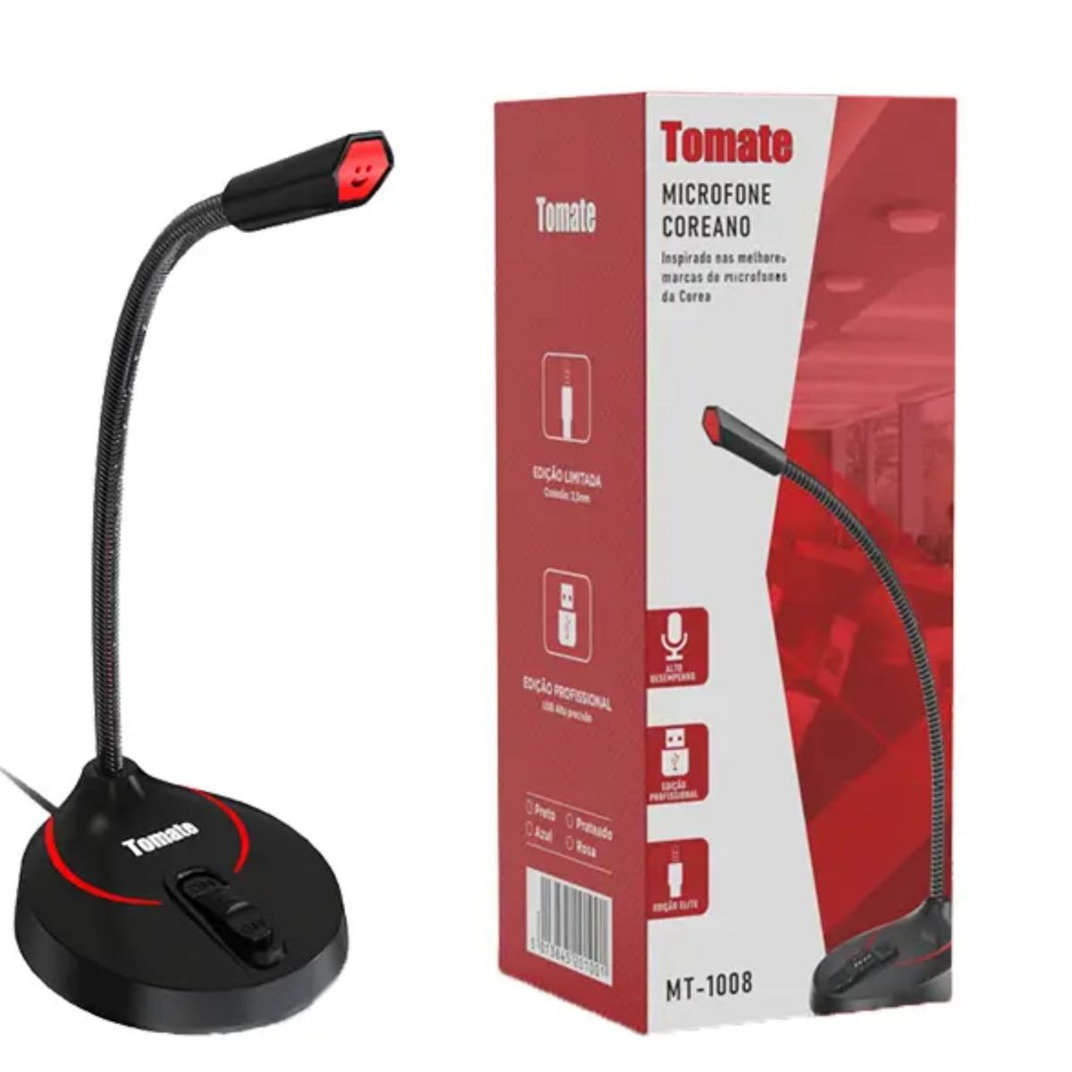 Microfone Tomate Profssional Para Criadores Mt-1008