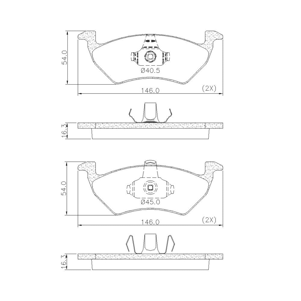 Pastilha de Freio Dianteira Fras-le PD/1499 PD/1788 VW UP!