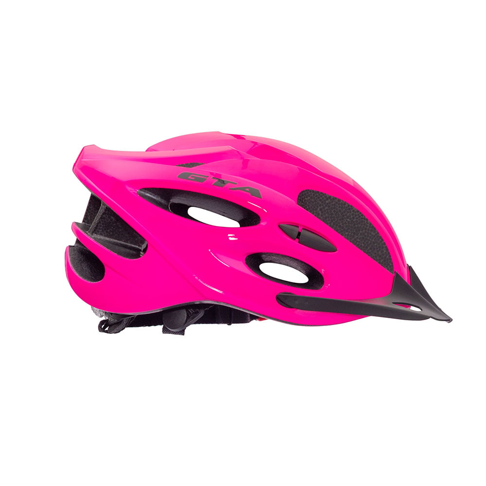Capacete inmold mtb start 58/62 20 furos rosa com sinalizador – foto 2