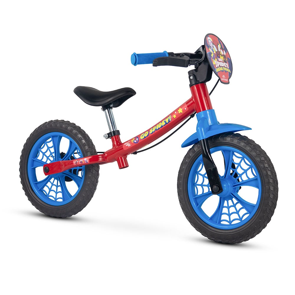 Bicicleta infantil balance bike nathor homem aranha