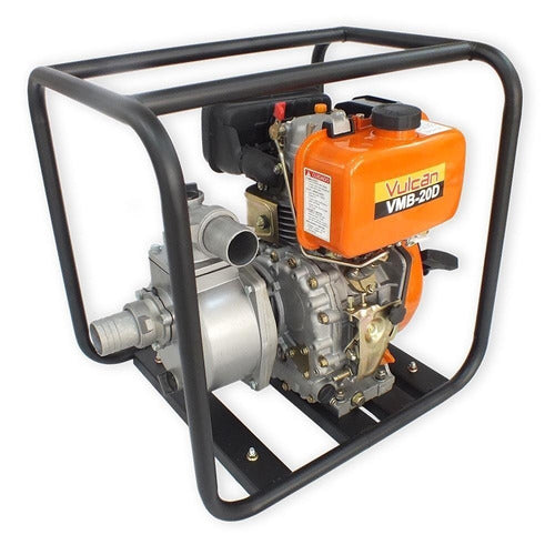 Motobomba Auto Escorvante À Diesel 4 Tempos Vmb20d Vulcan 2p