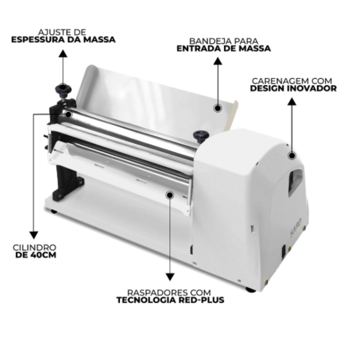 Cilindro Standard Cromado CSC4011 400mm 1/3cv Saro 110V