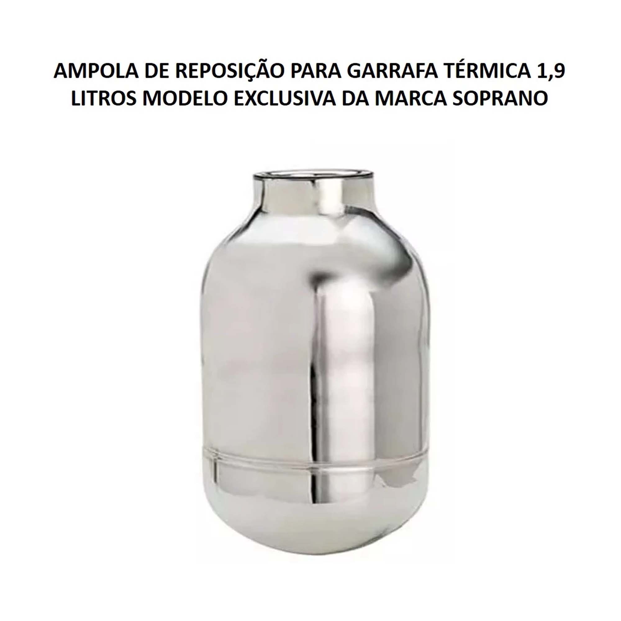 Ampola De Vidro Exclusiva Soprano 1,9l Com Vedação