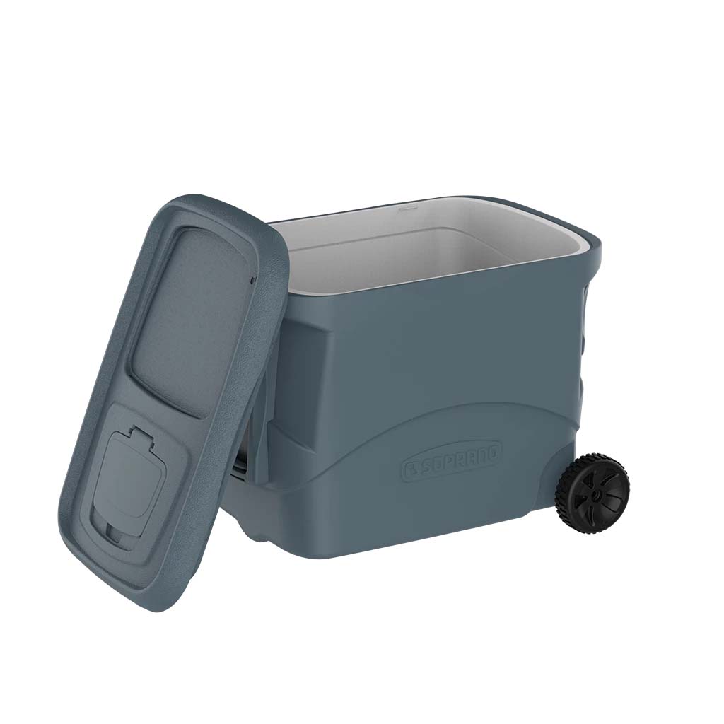 Caixa Térmica Tropical S Plus 50l Com Rodas Cinza Soprano