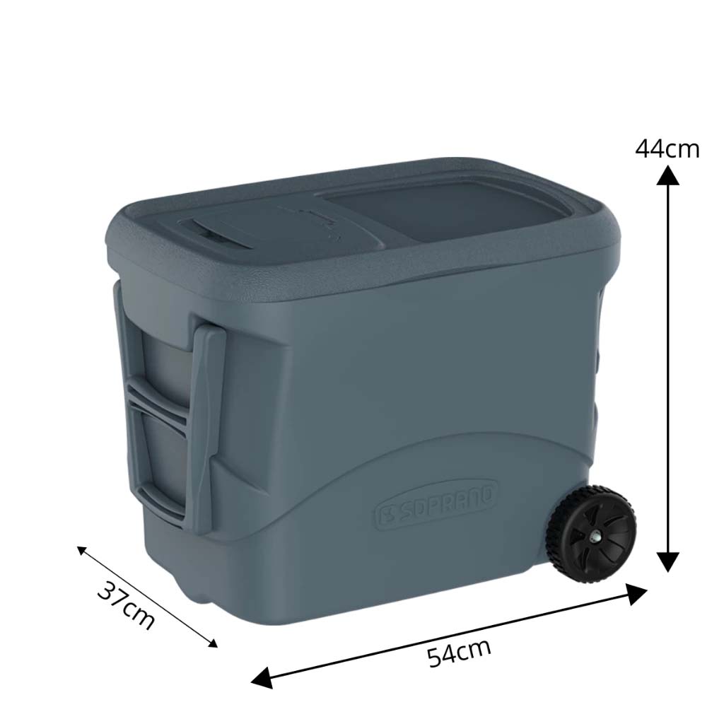 Caixa Térmica Tropical S Plus 50l Com Rodas Cinza Soprano