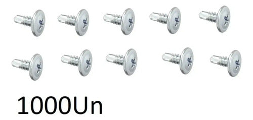 Parafuso Capetinha Para Forros E Calhas 15x1/2'' Hard – 1000 Peças – foto 2