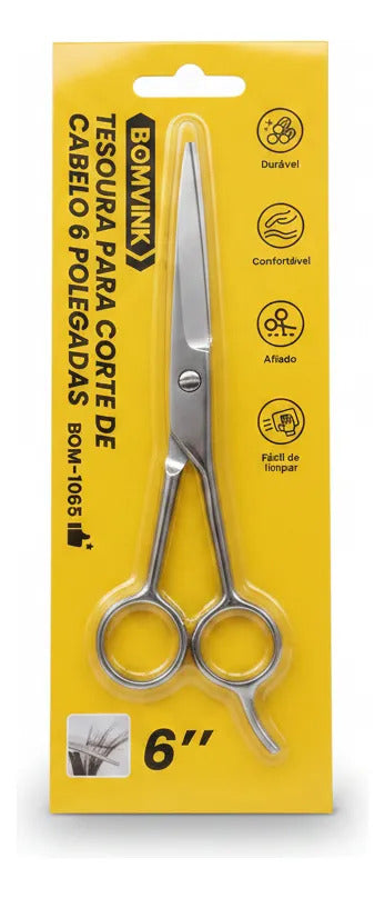 Tesoura para Corte de Cabelo 6 Polegadas Bomvink BOM-1065