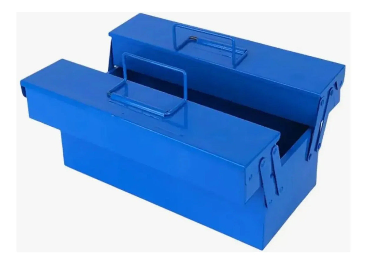 Caixa Organizadora Multiuso Metálica Azul Luatek LWJ-1972