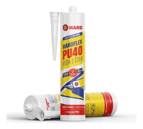 Adesivo Selante Flexível De Poliuretano Pu 40 Hard Branco – foto 1