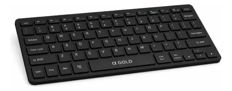 Teclado Sem Fio Compacto Bluetooth 5.0 Layout ABNT2 A'Gold TCD-05