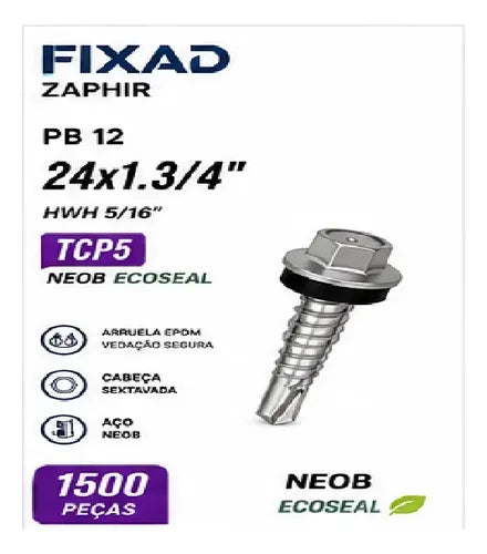 Parafuso Hard Zaphir Pb 24x1.3/4 Tcp5 Neob Ecoseal – 1500 Peças – foto 3