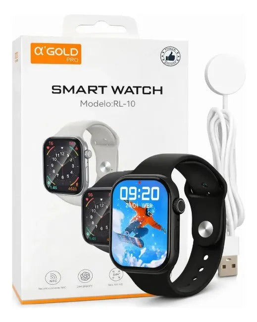 Relógio Inteligente Smartwatch Bluetooth para Android e iOS A'Gold RL-10