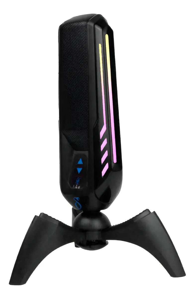 Microfone Gamer RGB Condensador Unidirecional com Fio 1,5 m Delta DELTA-M346