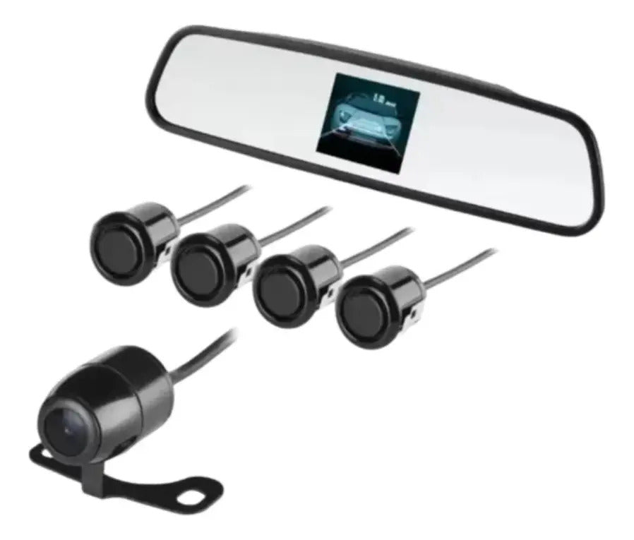 Espelho Retrovisor Automotivo Interno com Tela LCD de 4,3 Polegadas Knup KP-S107