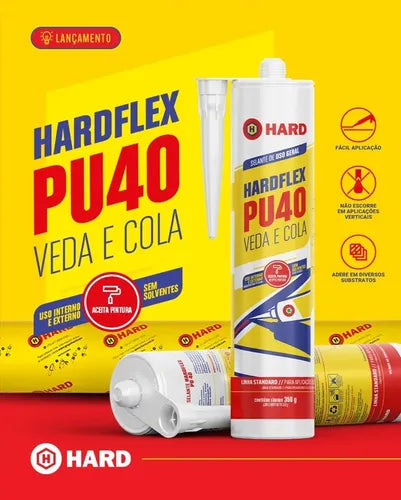 Adesivo Selante Flexível De Poliuretano Pu 40 Hard Branco – foto 2
