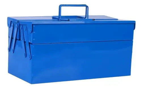 Caixa Organizadora Multiuso Metálica Azul Luatek LWJ-1972