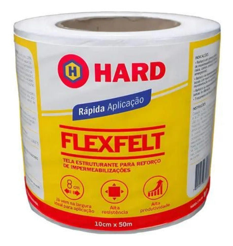 Tela De Reforço Flexfelt Hard 100mm X 50m 600 Branco – foto 1