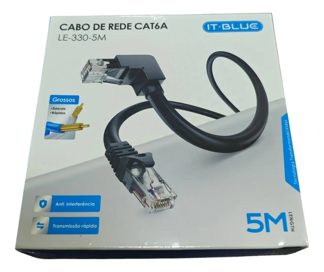 Cabo de Rede Cat6A RJ45 3 Metros It-Blue LE-330-3M