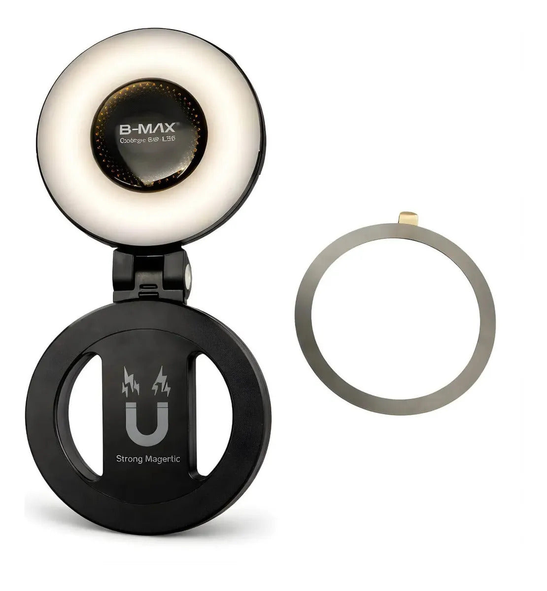 Luminária de LED Ring Light para Celular com Ímã Magnético Recarregável B-Max BM-L33