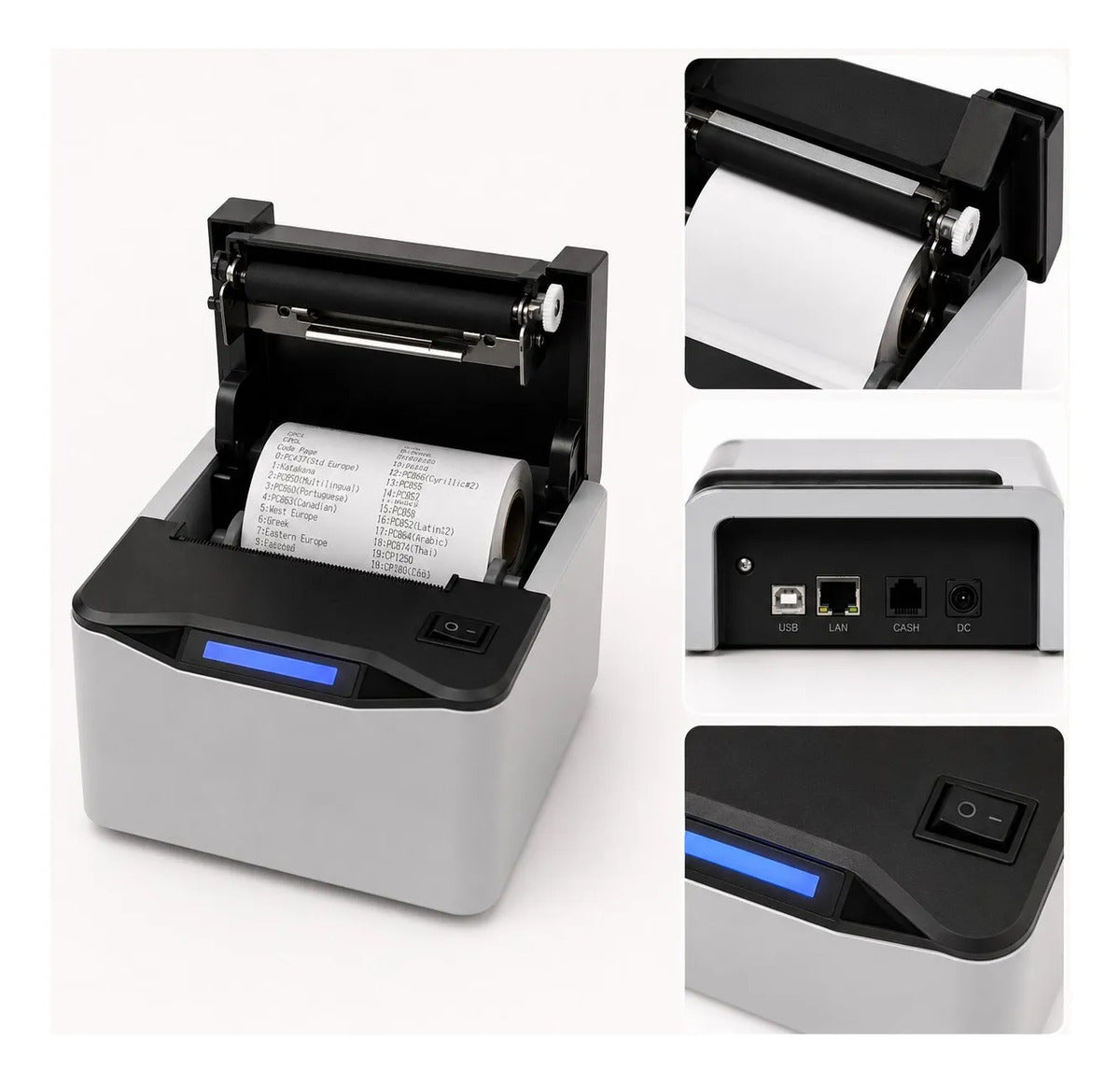 Impressora Térmica Wireless 203DPI USB Type-C Bateria 7.4V 2600mAh Celark CE-01517B