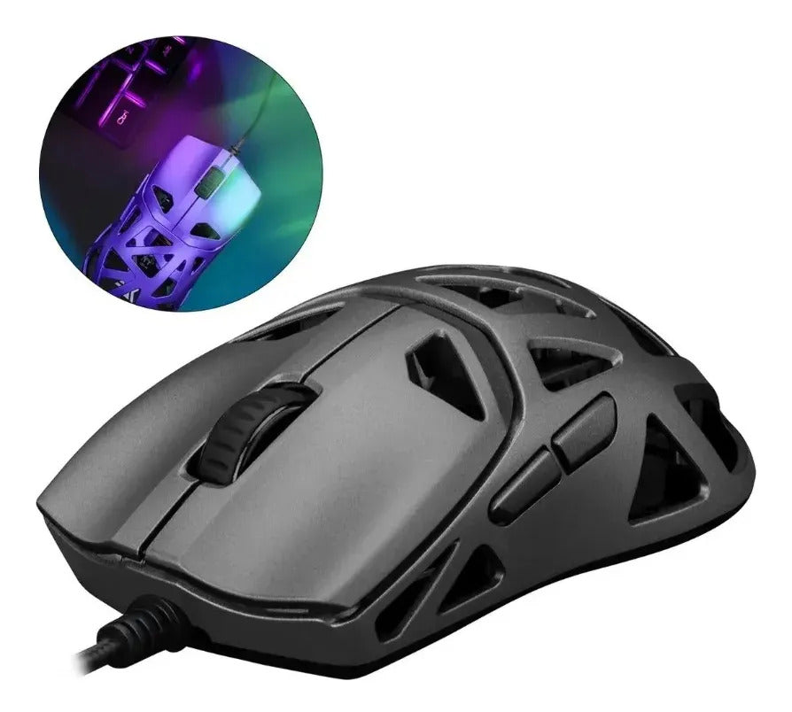 Mouse Gamer Óptico com Fio USB 12800 DPI 6 Botões 1,70 m Knup KP-MU026