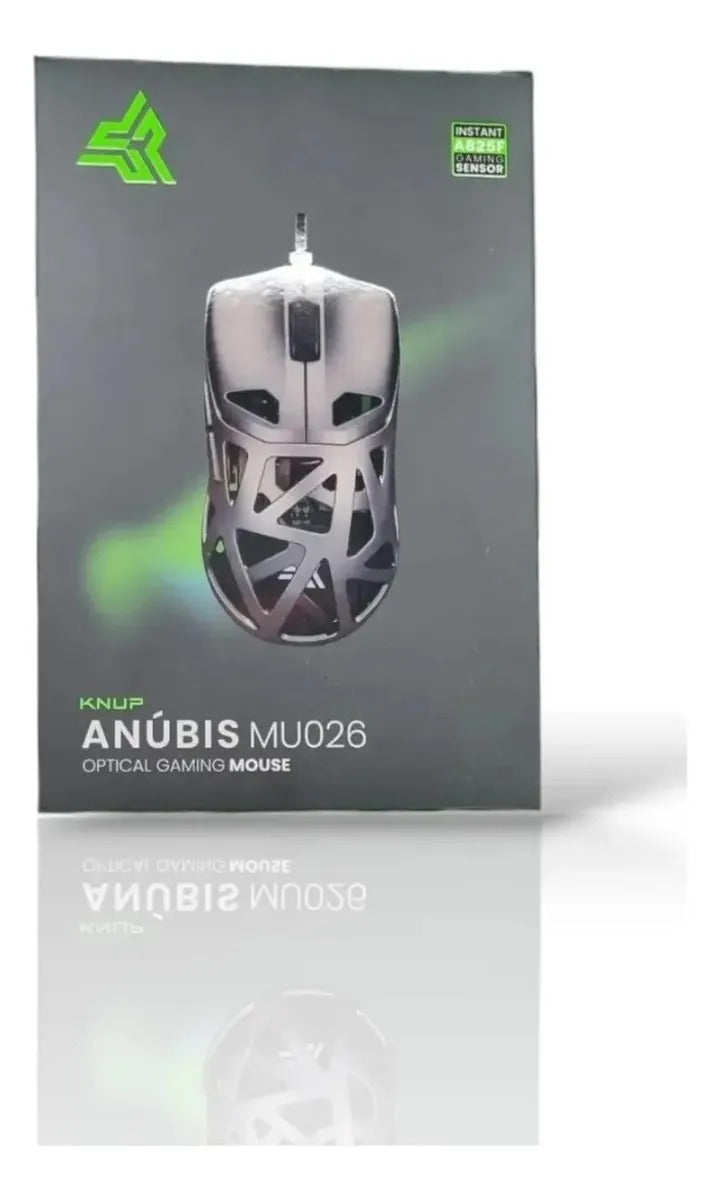 Mouse Gamer Óptico com Fio USB 12800 DPI 6 Botões 1,70 m Knup KP-MU026