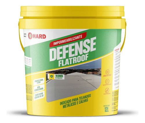 Impermeabilizante Hard Defense Flatroof para Telhado Metálico 12 L – foto 1