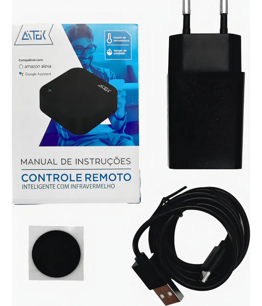 Controle Remoto Inteligente Infravermelho com Sensores de Temperatura e Umidade Aitek ALPHA-600 PRO