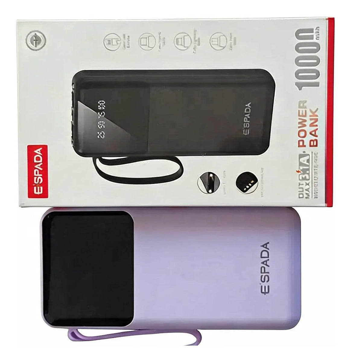 Carregador Portátil Power Bank 10000mAh 3.1A Espada BTE-90E