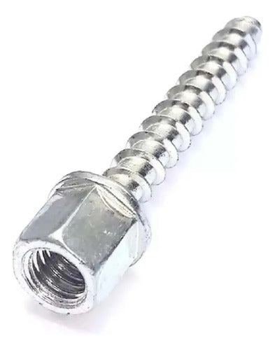 Parafuso Chumbador Over Head 5/16 X40mm Sext1/2 Zinca Hard – 100 Peças – foto 3