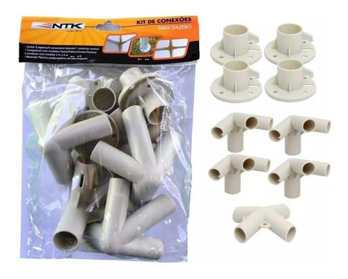Kit De Conexoes Para Gazebo Tenda 9 Peças Ntk