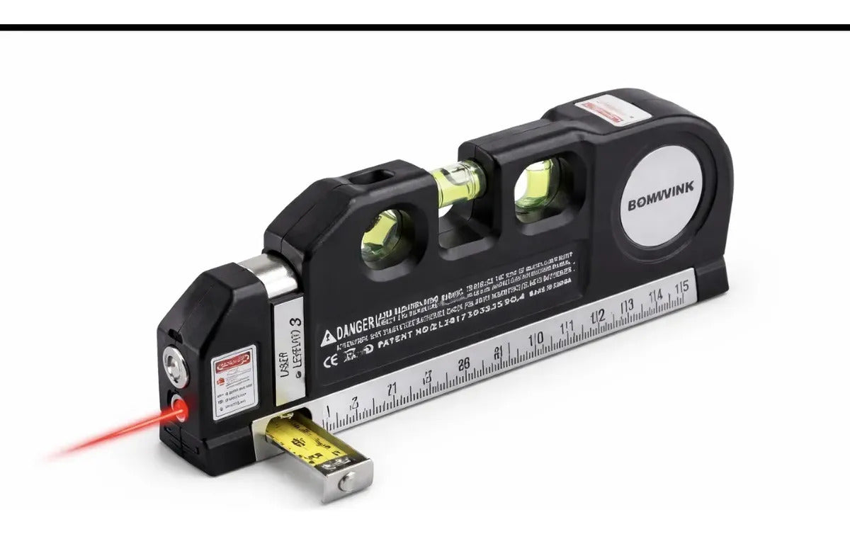 Trena Niveladora a Laser Profissional 10 m com Trena Integrada Bomvink BOM-6201
