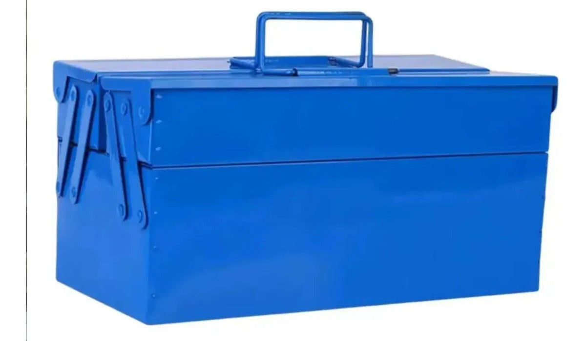 Caixa Organizadora Multiuso Metálica Azul Luatek LWJ-1972
