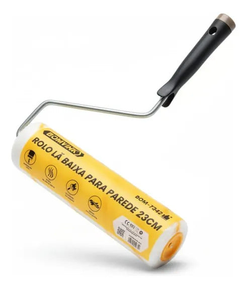 Rolo de Lã para Pintura com Suporte 23 cm Bomvink BOM-7342