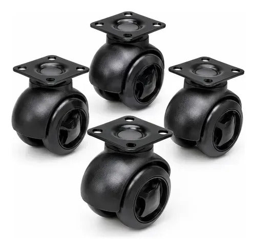 Kit com 4 Rodízios Giratórios sem Trava 2" Bomvink BOM-2752