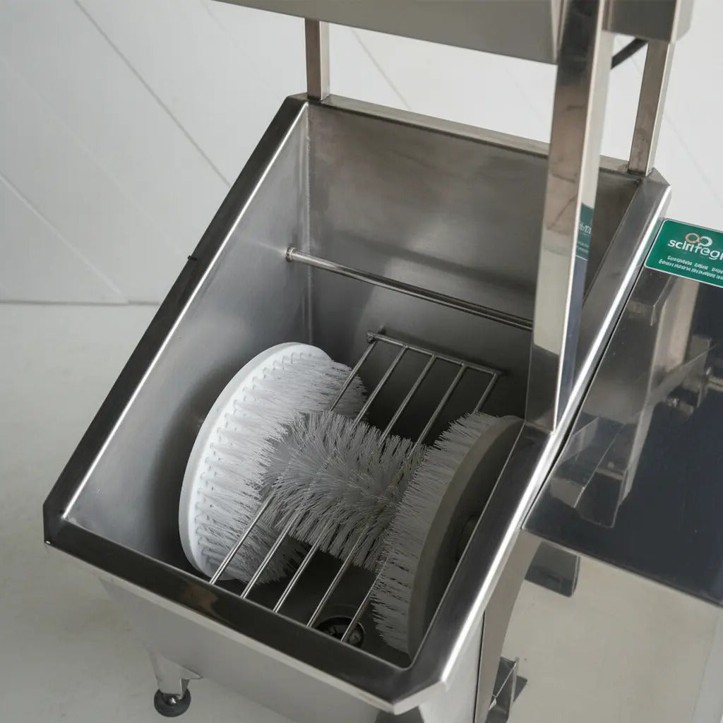 Lavador de Botas e Mãos Acoplado Manual Industrial Inox 304
