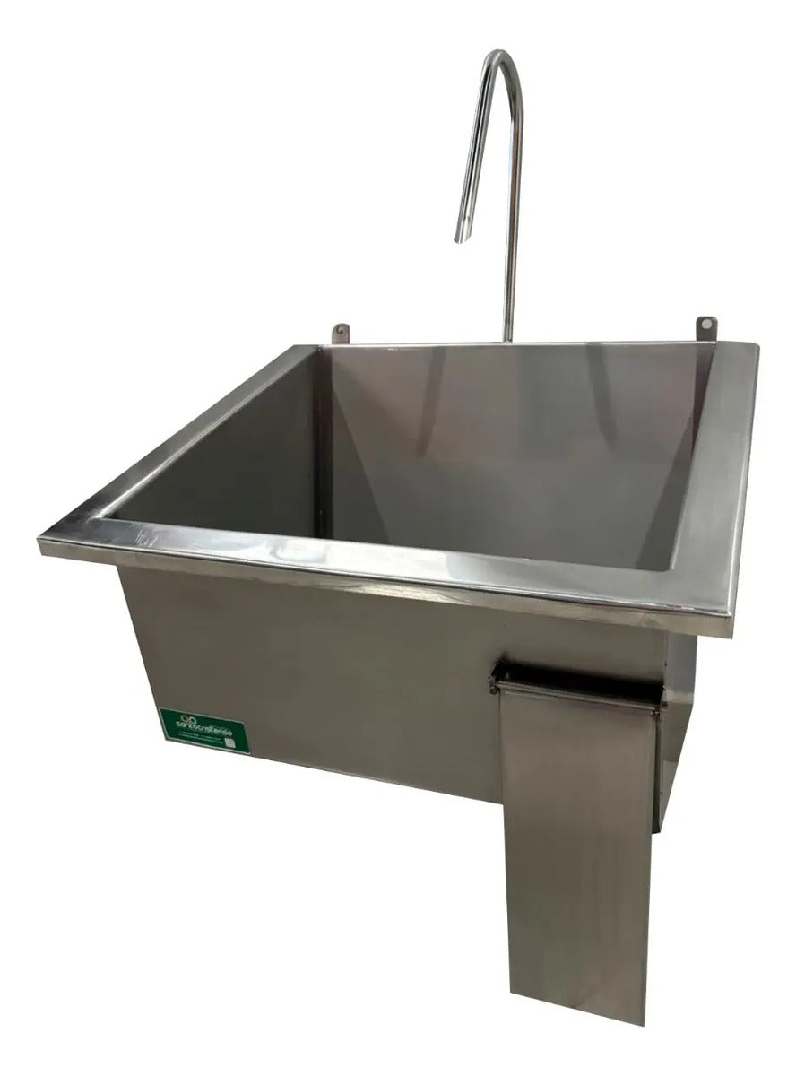 Lavador de Mãos Individual Inox 304 Acionamento Joelho