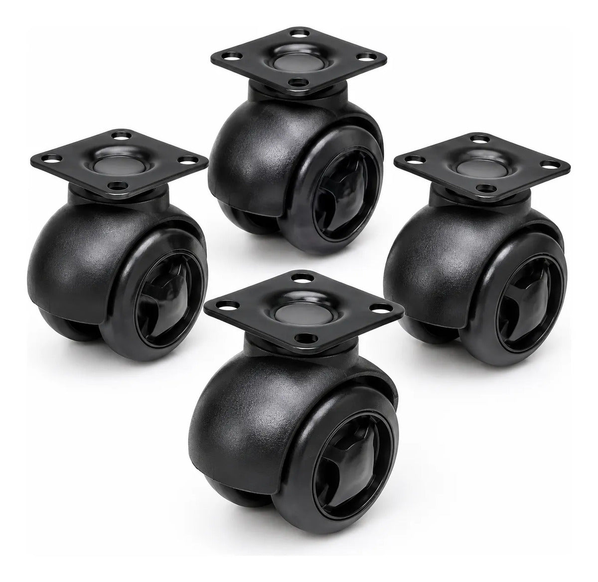 Kit com 4 Rodízios Giratórios sem Trava 2" Bomvink BOM-2752
