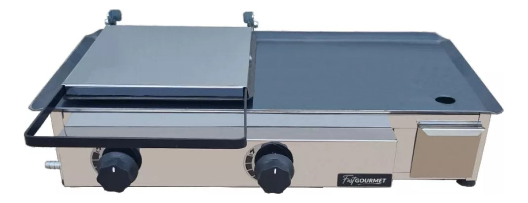 Churrasqueira A Gás 60x30 - Fast Gourmet - 1 E 2 Queimadores
