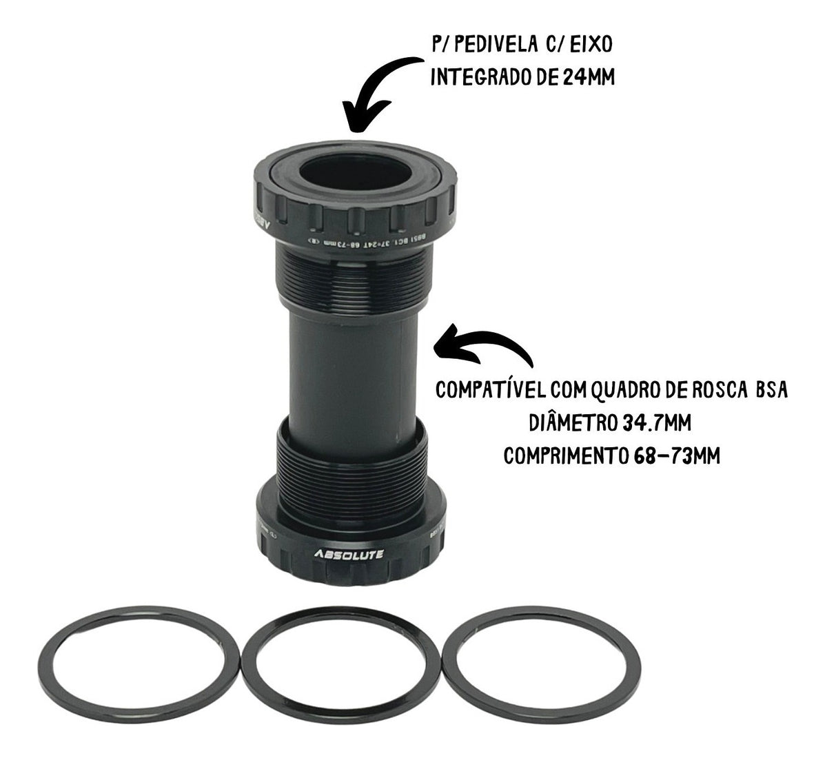 Pedivela Absolute Prime Direct C/ Coroa 34d 175mm C/ 3mm