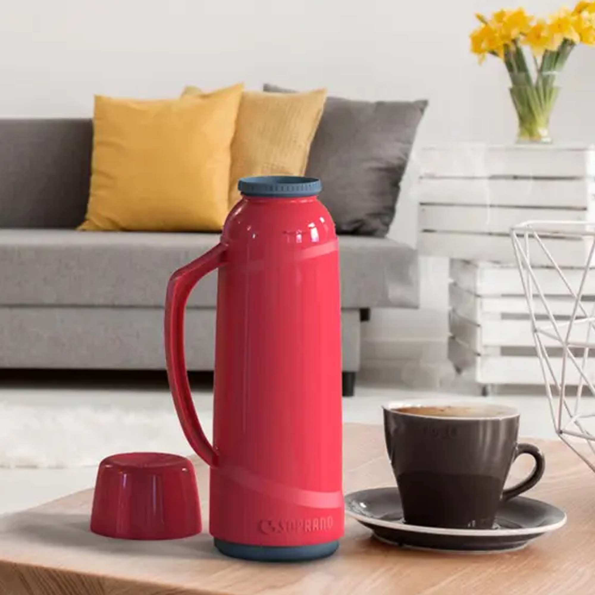 Garrafa Térmica Cristal 1LITRO Soprano Café