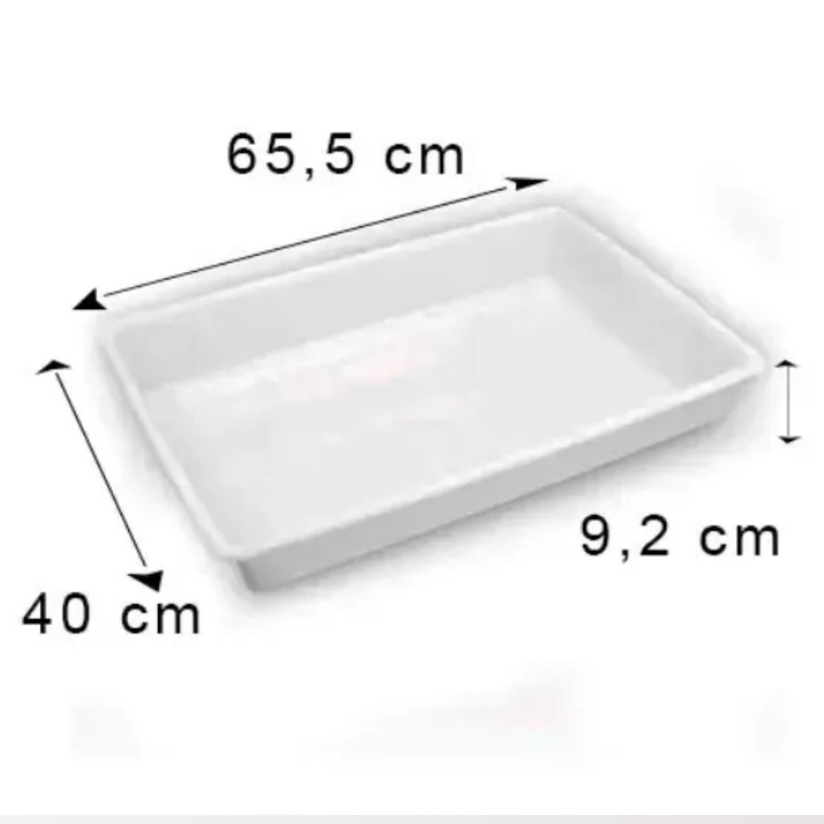 Kit 4 Bandeja Plastica Açougue Congelamento 40 X 60 Cm