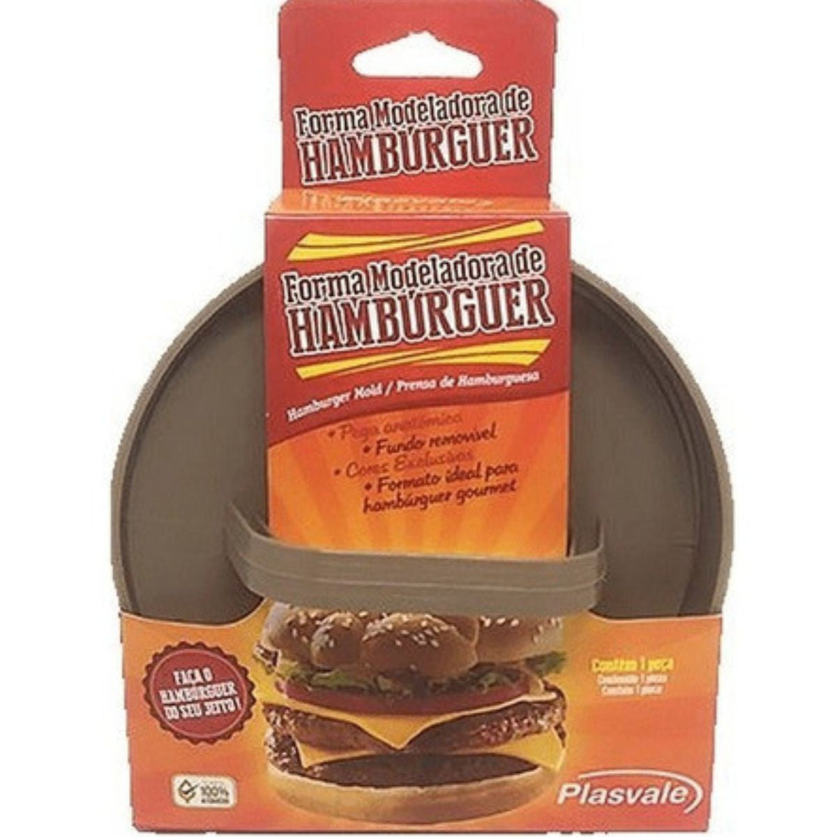 Forma Para Fazer Hamburguer Modeladora Hamburguer Plasvale